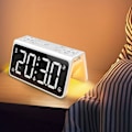 Miniatyrbild 1 av 4: 6.5" LED Digital Snooze Dual Alarm Clock FM Radio Timer 2 USB 7 Colorful Light