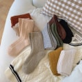 Miniatyrbild 3 av 4: 5 Pairs of women's autumn cotton thickened warm stockings