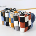 Miniatyrbild 1 av 4: Checkered Argyle Pattern Cotton Men Crew Socks Pack Novelty Designer Harajuku