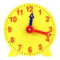 Miniatyrbild 1 av 4: 4 Inch Student Learning Clock Time Model Teacher Gear Clock 12/24 Hour School A9