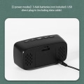 Miniatyrbild 4 av 4: Digital Alarm Clock Bedside,Red LED Travel USB Desk Clock with 12/24H Date TeG7