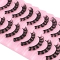 Miniatyrbild 1 av 4: Lashes DD Curl 10-26mm Russian Lashes 3D Mink Eyelashes Reusable Fluffy Russian Strip Lashes eyelashes extensions New Hot
