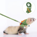 Miniatyrbild 3 av 4: Pet Leash Novelty Ferret Cartoon Design Pets Harness Small Animal Vest Traction Rope Wear-resistant