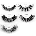 Miniatyrbild 3 av 4: New 5/10Pairs Lashes D Curl 10-16mm Russian Lashes 3D Mink Eyelashes Reusable Fluffy Russian Strip Lashes eyelashes extensions