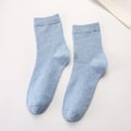 Miniatyrbild 2 av 4: 5 Pairs Ladies Solid Color Deodorant Casual Breathable Medium Stocking