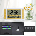 Miniatyrbild 1 av 4: Wall Clock Digital Clock Date Timer Retro Large Square Temperature LCD Display