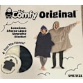 Miniatyrbild 2 av 4: The Original Comfy Wearable Blanket Deep Navy Sherpa Lined Hoodie Adult One Size