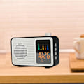 Miniatyrbild 4 av 4: Alarm Clock Wireless 2000 mAh Wood Color Bluetooth Speaker FM AUX LED Portable