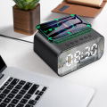 Miniatyrbild 2 av 4: Bluetooth Speaker Wireless Mobile Charger Station LED Digital Alarm Clock FM USB