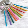Miniatyrbild 2 av 4: 1Pcs Rubber Handle Crochet Hooks Needles 0.5mm-2.5mm Small Lace Yarn Weave Knitting Needles Hook For Dolls Tools 16 Sizes Hooks