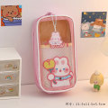 Miniatyrbild 3 av 4: Transparent Large Capacity Student Pencil Case School Pencil Cases Kawaii Stationery Cute Korean Stationery Bags Pens Boxes Bag