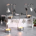 Miniatyrbild 1 av 4: Rotating Wrought Iron Candlestick Ornaments Household Candlelight Ornaments Table Angel Carousel Props Deer Oom Decor
