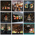 Miniatyrbild 1 av 4: Christmas Window Stickers Glass Stickers Removable Santa Claus Snowflake Xmas Tree Static Stickers 2024 New Year Mirror Sticker