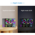 Miniatyrbild 4 av 4: Digital Alarm Clock Alarm Clock Temperature Display Bedrooms Large Screen Mirror