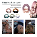 Miniatyrbild 2 av 4: Heatless Curling Rod Headband No Heat Soft Hair Curlers Lazy Hair Rollers Sleeping Silk Curls Ties Perm Rods Hair Styling Tools