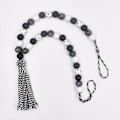 Miniatyrbild 4 av 4: Curtain Tie Window Rope Bead Backstiebacks Holdbacks Drapery Straps Panels Holder Holdback Tieback Belt Ties Halloween Wooden