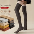 Miniatyrbild 2 av 4: Thickened Stockings For Warmth Knee Length Socks Loop Socks For Women Autumn And Winter Plush High Tube Loop Socks For Children