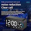 Miniatyrbild 3 av 4: (1)Alarm Clock Speaker Strong Bass Voice Transmit Multifunctiona