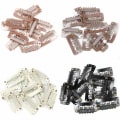 Miniatyrbild 1 av 4: 10 Pcs/set Black Hair Extension Clip U Shape Weave Toupee Wig 6 Teeth Snap-Comb Clips Styling Tools 32mm 4 Color Hat Fixing Tool