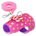 Miniatyrbild 4 av 4: Pet Mesh Soft Harness Leash Small Animal Vest Lead Hamster Rabbit Traction Rope D-ring Design Washable 3 Colors Pet Harness Set