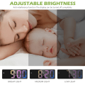 Miniatyrbild 3 av 4: Digital alarm clock, color LED, electronic clock, USB/battery powered 3 adjustable brightness, 5 mode voice control reusable