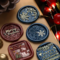 Miniatyrbild 3 av 4: 3D Wax Seal Christmas Series Stamp Lacquer Seal Head Sealing Fire Lacquer Copper Head Scrapbooking Envelope Wedding Invitations