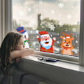 Miniatyrbild 3 av 4: Christmas Wall Window Stickers Santa Snowman Elk Snowflake PVC Window Decals For Home Shopwindow Ornament Xmas Navidad New Year
