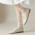 Miniatyrbild 2 av 4: 5 Pairs Women's Autumn Cotton Solid Color Lightweight Breathable Stockings