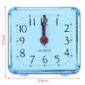Miniatyrbild 3 av 4: Cute Student Alarm Clock Square Bedside Compact Clock Desktop Decor Clodn u