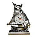 Miniatyrbild 4 av 4: Desk Clock Home Decor Ornament Sailing Figurine Alarm Clock Table Clocks for