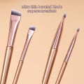 Miniatyrbild 4 av 4: 6pcs Professional Eyebrow Eyeliner Brushes Soft Angled Blade Thin Flat Contouring Brow Eye Liner Makeup Brush Women Eyes Makeup Tools