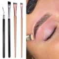 Miniatyrbild 2 av 4: 6pcs Professional Eyebrow Eyeliner Brushes Soft Angled Blade Thin Flat Contouring Brow Eye Liner Makeup Brush Women Eyes Makeup Tools