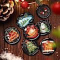 Miniatyrbild 1 av 4: 3D Wax Seal Christmas Series Stamp Lacquer Seal Head Sealing Fire Lacquer Copper Head Scrapbooking Envelope Wedding Invitations