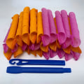 Miniatyrbild 3 av 4: 10pcs Magic Hair Rollers Curlers Kit Snail Shape Not Waveform Spiral Round Curls No Heat Curler for Extra Long Hair