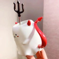 Miniatyrbild 3 av 4: Ceramic Cup Halloween Little Elf Demon Tail with Stirrer Mug Table Top Coffee Cup Gift