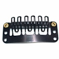 Miniatyrbild 3 av 4: 10 Pcs/set Black Hair Extension Clip U Shape Weave Toupee Wig 6 Teeth Snap-Comb Clips Styling Tools 32mm 4 Color Hat Fixing Tool