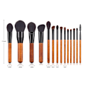 Miniatyrbild 3 av 4: 14pcs Makeup Brushes Set Wooden Handle For Foundation Blending Blush Eye Shadow Brow Lip Face Make Up Brush Kit