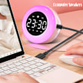 Miniatyrbild 4 av 4: Bluetooth Speaker Alarm Clock Colorful Night Light  Music Player Rechargeable digital clock Best Gift