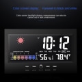 Miniatyrbild 3 av 4: 1Scd Color Screen Digital Snooze Alarm Clock Weather Forecast Station Black Q6L5