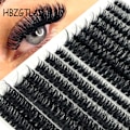 Miniatyrbild 1 av 4: 30D 40D 60D 80D Mixed Tray Individual Lashes 3D Russia Volume Eye Lashes Soft Natural Lashes Mink Lash Cluster False Eyelashes