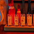 Miniatyrbild 3 av 4: 6-Digit LED Glow Tube Alarm Solid Wood Nixie Tube Alarm Clock Assembled tps