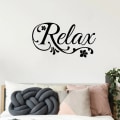 Miniatyrbild 1 av 4: Spa Beauty Salon Wall Decal Lettering Relax Window Vinyl Sticker Massage Spa Salon House Wall Decoration Flower Art Mural