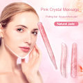 Miniatyrbild 2 av 4: Rose Quartz Massage Bar Natural Jade Face Scraping Hand Massager Stick Trigger Point Acupuncture Pen Eye Beauty Device Care Tool