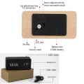 Miniatyrbild 3 av 4: Modern Wooden Led Smart Alarm Clocks For Bedrooms Bedside Table Square Voice Control Desktop Digital Clock For Room