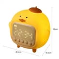 Miniatyrbild 3 av 4: Cute Duckling Alarm Clock LED Time Display Night Light Wake Up Volume
