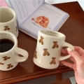 Miniatyrbild 1 av 4: New Cartoon Bear Ceramic Coffee Mug Chocolate Bear Mug Girl Retro Coffee Cup Afternoon Tea Cute Ceramic Mug  Cute Coffee Mug