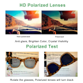 Miniatyrbild 4 av 4: Womens Polarized Sunglasses Oversized Square Frame Protection Lens Shades UV400