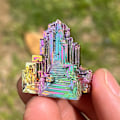 Miniatyrbild 2 av 4: Natural Irregular Shape Bismuth Ore Cluster Mineral Rough Pyramid Specimen Healing Crystals Ornaments Home Decoration