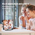 Miniatyrbild 2 av 4: New Digital Alarm Clock 7" Large LED Mirror Electronic Clocks with Touch Snooze Dual USB Charge Desk Wall Modern Clocks Watches