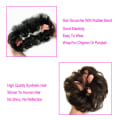 Miniatyrbild 2 av 4: Real Soft Curly Messy Bun Hair Piece Scrunchie 100% Natural Hair Extensions NEW